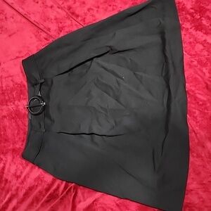 Black mid length Corp skirt stretch